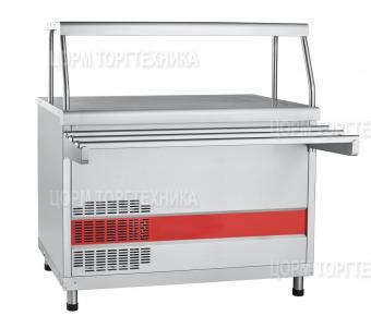 Прилавок холодильный ПВВ(Н)-70КМ-НШ (плоский стол,открытый 1120мм)