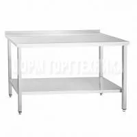 Стол пристенный с бортом СПРП-6-7 нержавейка