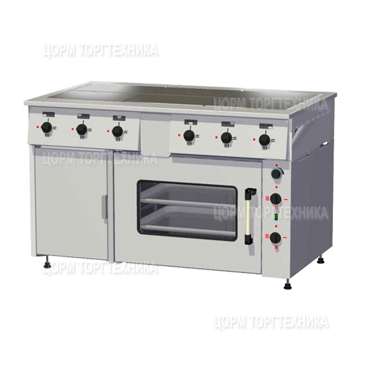 плита электрическая 6 конфорок с жарочным шкафом