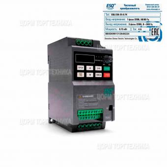 Преобразователь частотный ESQ-230-2S-0.7K-H 0,75 кВт, 230В МПТ 12000040303