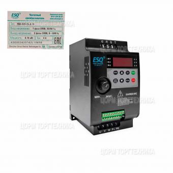Преобразователь частотный ESQ-230-2S-0.7K-H 0,75 кВт, 230В МПТ 12000040303