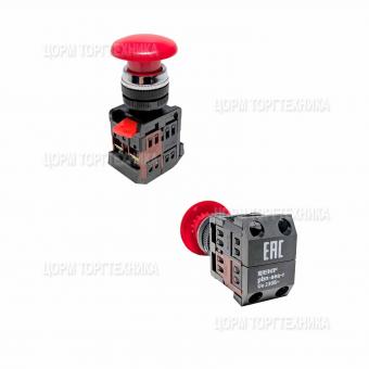 Кнопка СТОП AEA-22 220В NO+NC красная EKF