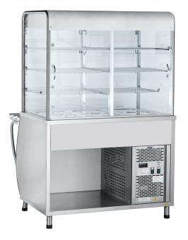 Прилавок холодильный ПВВ(Н)-70М-С-01-НШ (саладэт закрытый,1120мм)