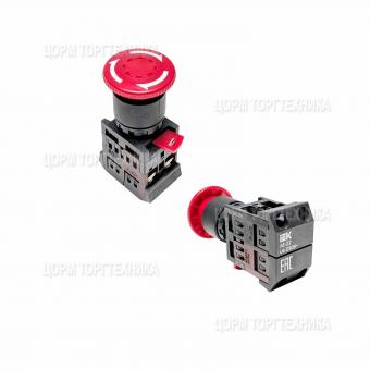 Кнопка СТОП AE-22 220В с фиксацией красная. BBG10-AE-K04 IEK
