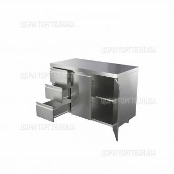 Стол-тумба с дверями  СТ-С-950.600-02-Р-3Л СТ-2/950/600 с ящиками